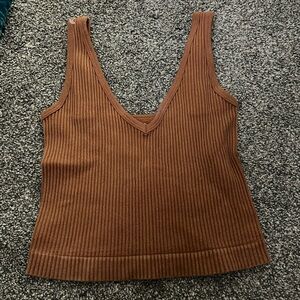 Brown tank top. Size XXS. Never worn!
